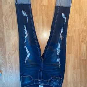 High rise skinny jeans